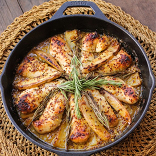 Honey-Mustard & Rosemary Chicken