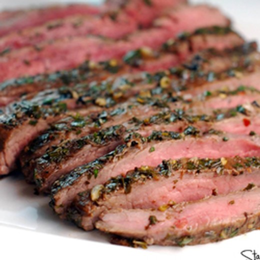 Leek and Cabernet Franc Marinated Flank Steak