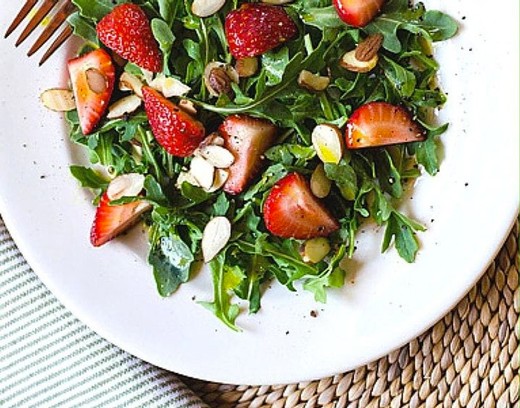 Strawberry and Arugula Salad with Dijon Vinaigrette